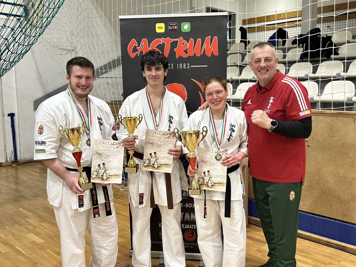 Három Castrumos érem a Kyokushin Karate Magyar Bajnokságon